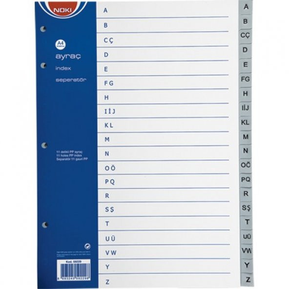 Noki Seperatör A-Z Harfli