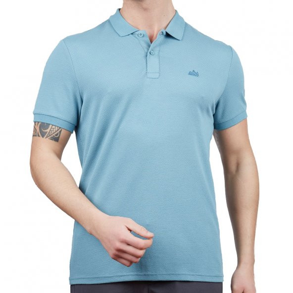 600603 Alpinist Roc Erkek Polo T-Shirt S.Blue L