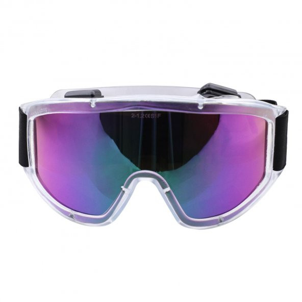 Kayak Gözlüğü Ventilli Güneş Kar Gözlük Gökkuşağı Snowboard Glasses Ekonomik Seri Gözlük - 8