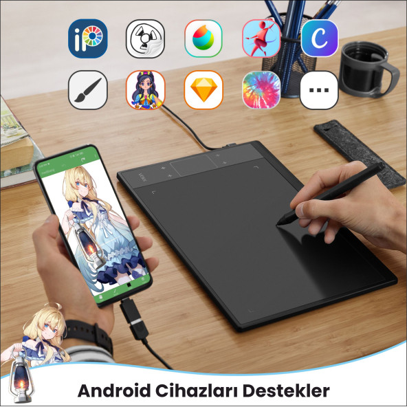 Veikk A30 10 X 6" Grafik Tablet - 3