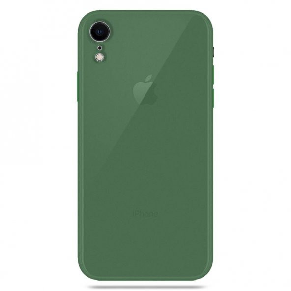 Apple iPhone XR Transparent Slim Case Yeşil