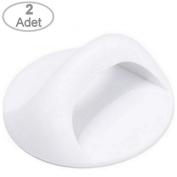 2 Adet Çok Amaçlı Kendinden Yapışkanlı Klozet Kapağı Çekmece Buzdolabı Tutacak Kulp Tutma Aparatı - 2