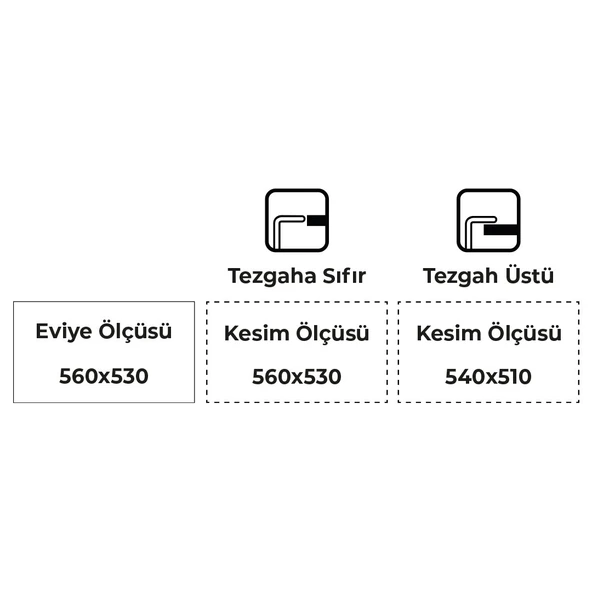 Real Stone K004 Olympos Krem Granit Eviye - Resim 5