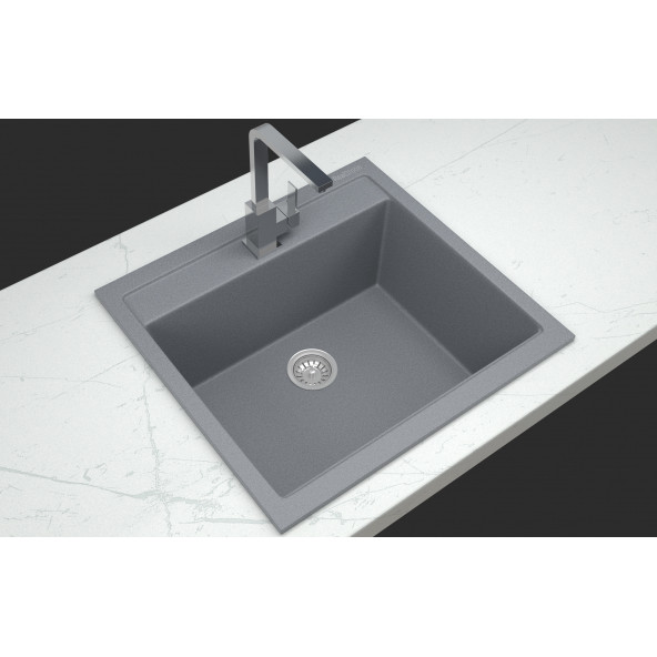 Real Stone K004 Olympos Granit Evye Gri 56 x 53 Cm Tezgah Üstü - 2