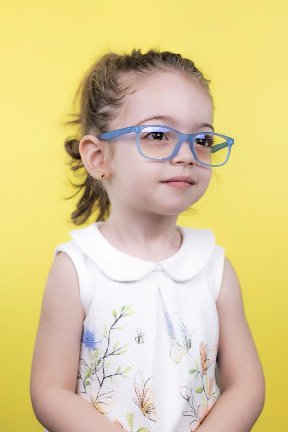 Ünisex  Mavi Çocuk Bilgisayar Ekran Gözlüğü ( 2-5 Yaş )