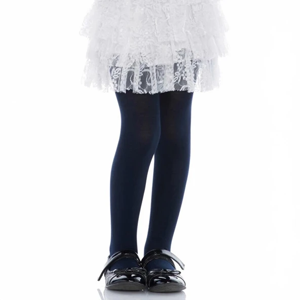 Penti Çocuk Extra Cotton Pamuklu Düz Külotlu Çorap - 9