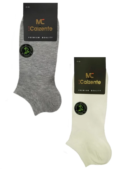 Mia Calzente 12 Adet Erkek Doğal Bambu Patik Çorap - 10
