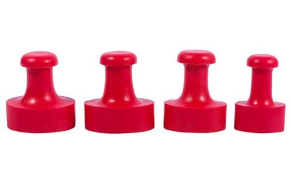 Mühür Kauçuk Alaşım Kırmızı Kaşe Oval 15x25mm - 5