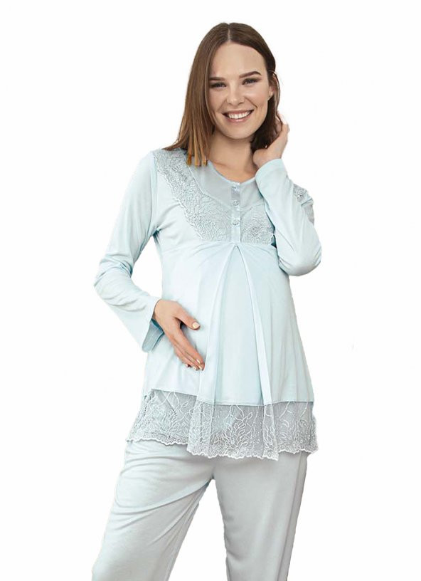 Rozalinda 127 Kadın Kışlık Lohusa Pijama Takım