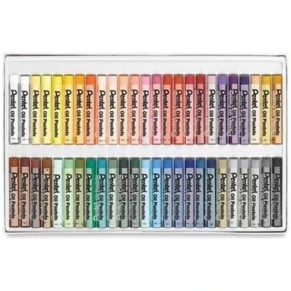 PENTEL YAGLI PASTEL BOYA 50 RENK  (PHN 50) - Resim 2