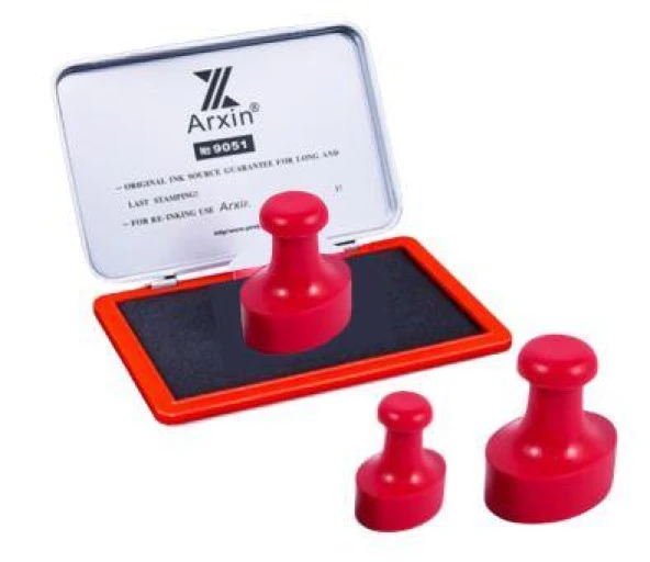 Mühür Kauçuk Alaşım Kırmızı Kaşe Oval 28x40mm ürün görseli