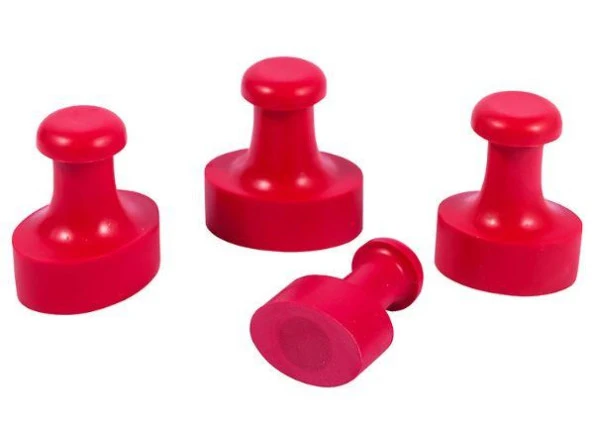 Mühür Kauçuk Alaşım Kırmızı Kaşe Oval 28x40mm - Resim 2