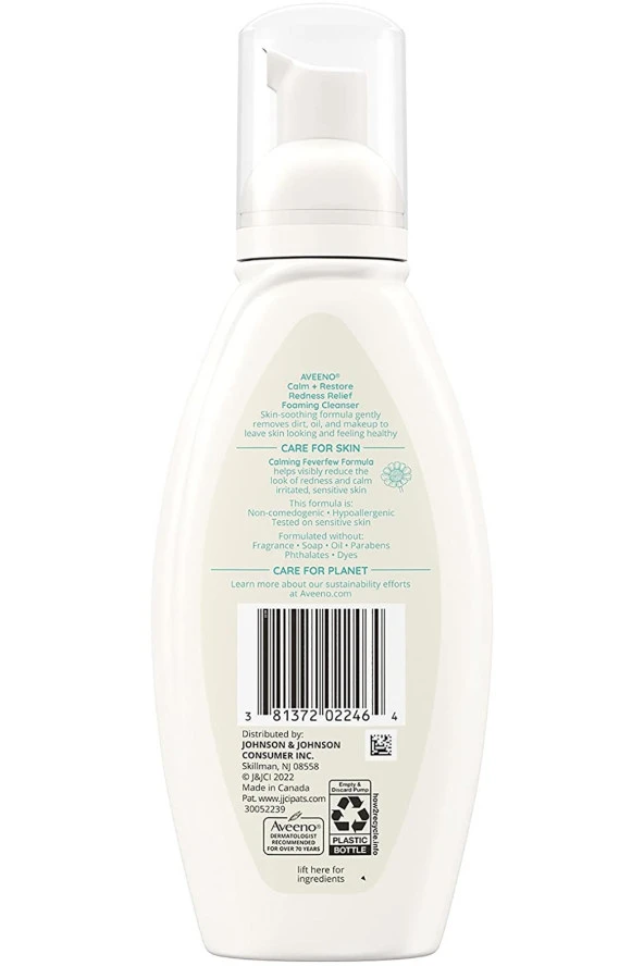 Aveeno Kızarıklık Karşıtı Yüz Yıkama Köpüğü 180ML - 2