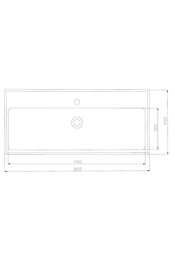 KAREN BANYO SKY 80 CM LAVABO - 2