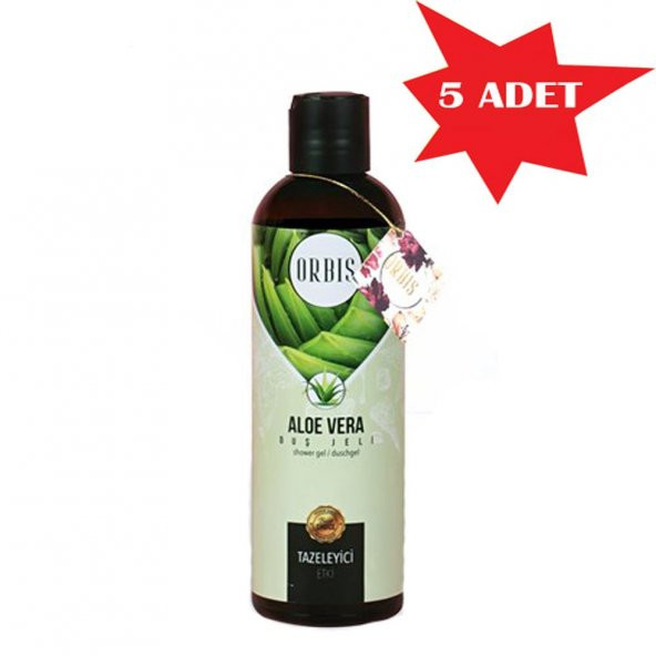 DUŞ JELİ 400 ML ALOA VERA ORBİS 5 ADET