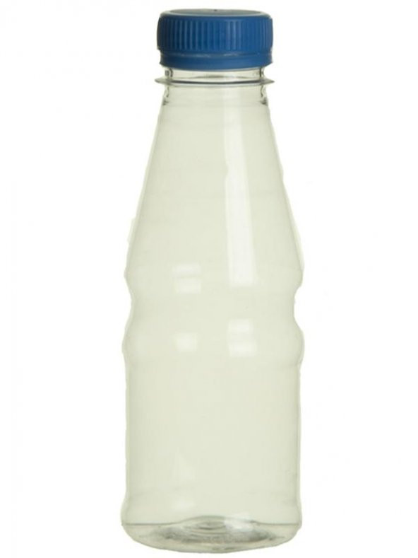PET ŞİŞE 200 ML PLASTİK KİLİTLİ KAPAKLI ŞEFFAF YUVARLAK TABANLI (** 10 ADET **) 1001 AMBALAJ