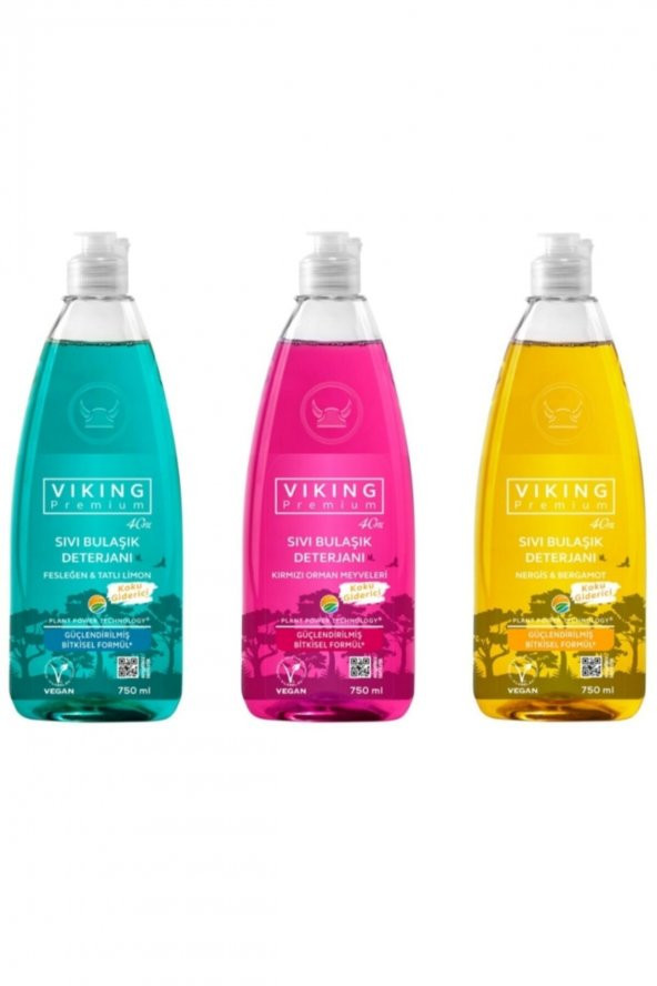 Viking  Premium 3lü (Çok Amaçlı ,Mutfak,Banyo) Paket 750 ml X 3 Adet