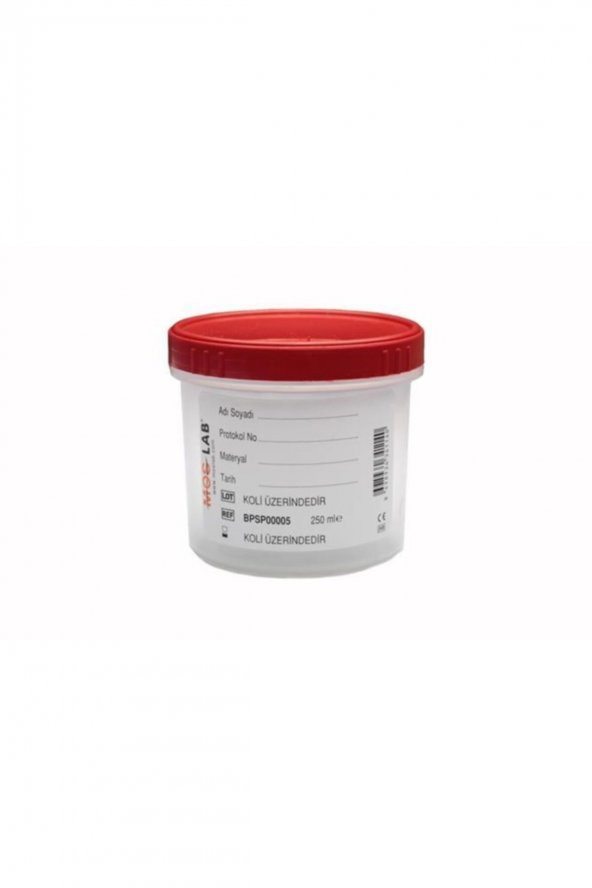Patoloji Numune Saklama Spesmen Kabı 250 Ml 10 Adet
