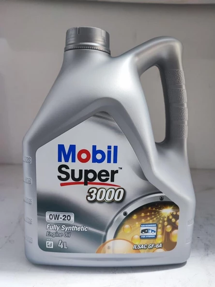 MOBİL SÜPER 3000 0W-20 TAM SENTETİK MOTOR YAĞI 4 Litre - 3