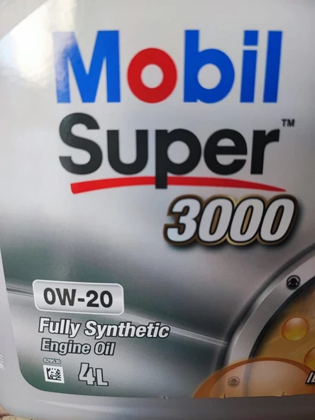 MOBİL SÜPER 3000 0W-20 TAM SENTETİK MOTOR YAĞI 4 Litre - 4
