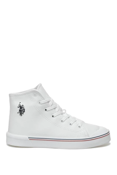 U.S Polo Assn. PENELOPE HIGH WT 2PR Erkek Sneaker Ayakkabı Beyaz 40-45 - 4