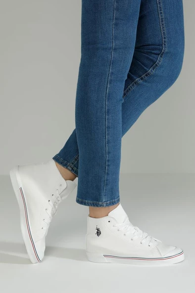 U.S Polo Assn. PENELOPE HIGH WT 2PR Erkek Sneaker Ayakkabı Beyaz 40-45 - 2
