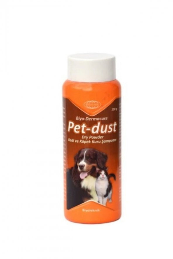 Biyo- Dermacure Pet-dust Dry Powder Kuru Şampuan 100 gr
