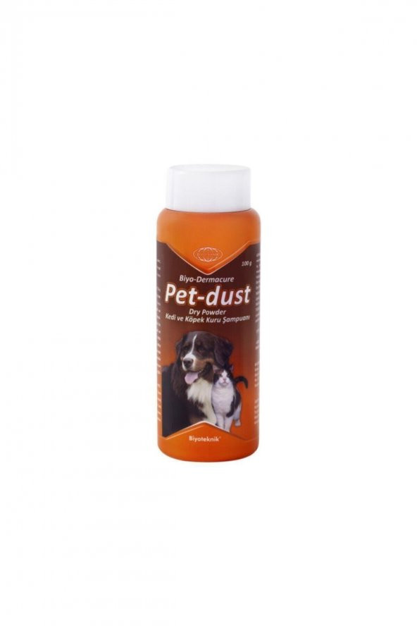 Biyo-dermacure Pet-dust Dry Powder Kedi Ve Köpekler Için Kuru - Toz Şampuan 100 G