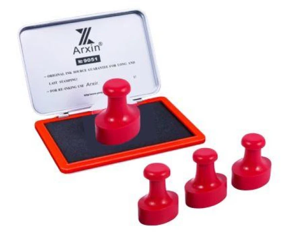 Mühür Kauçuk Alaşım Kırmızı Kaşe Oval 33x50mm ürün görseli