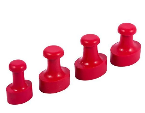 Mühür Kauçuk Alaşım Kırmızı Kaşe Oval 33x50mm - Resim 4