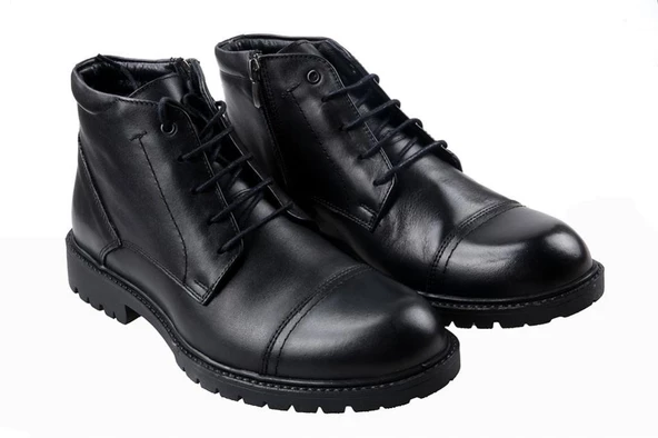 James Franco 430 Erkek Deri Kürklü Bot - 4