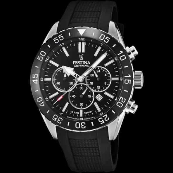 FESTINA F20515/2 SERAMİK, KAUÇUK KORDON ERKEK KOL SAATİ