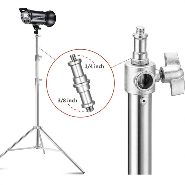 Gdx LS-400 Plus Kalın Metal Işık Ayağı (4 Metre) - 2