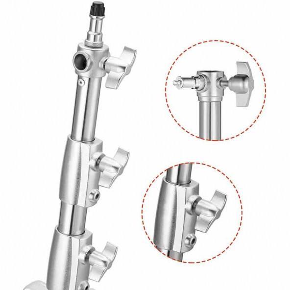 Gdx LS-400 Plus Kalın Metal Işık Ayağı (4 Metre) - 3