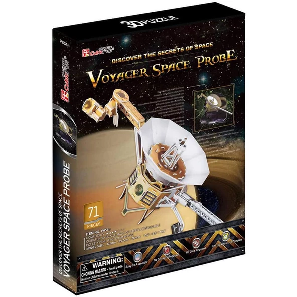 CubicFun 3D 71 Parça Voyager Space Probe (3 Boyutlu Yapboz)