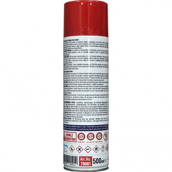 Colorium Fren Balata Temizleyici Temizleme Spreyi 500 ml - 24 ADET - 3