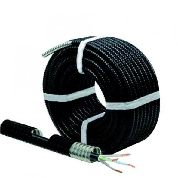 Çetsan 32mm İzoleli Çelik Spiral Boru Klavuz Telli 25 mt