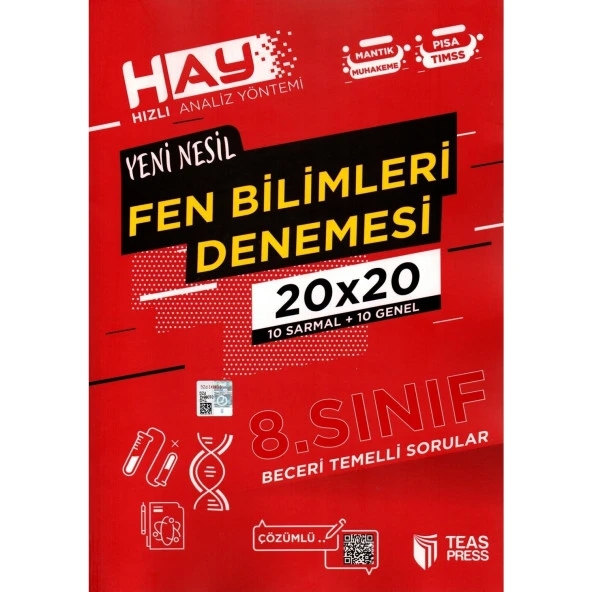 TEAS PRESS 8.SINIF FEN BİLİMLERİ HAY 10x40 DENEME