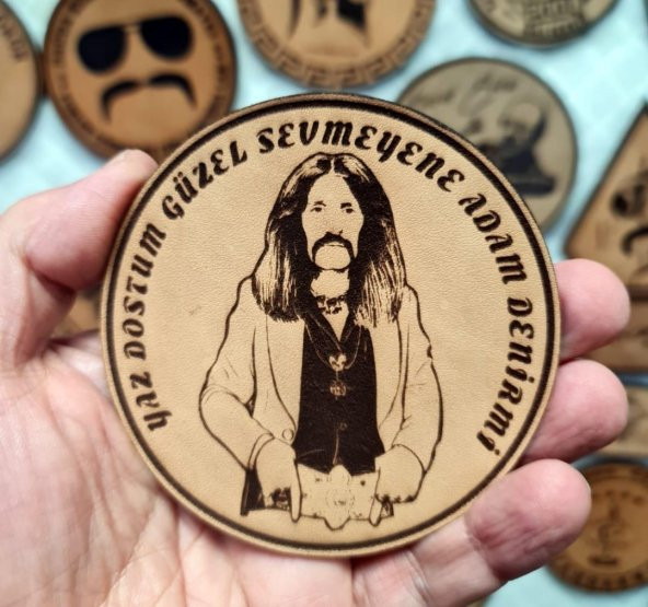 Barış Manço Deri PEÇ - Arma - Askeri Patch - 2