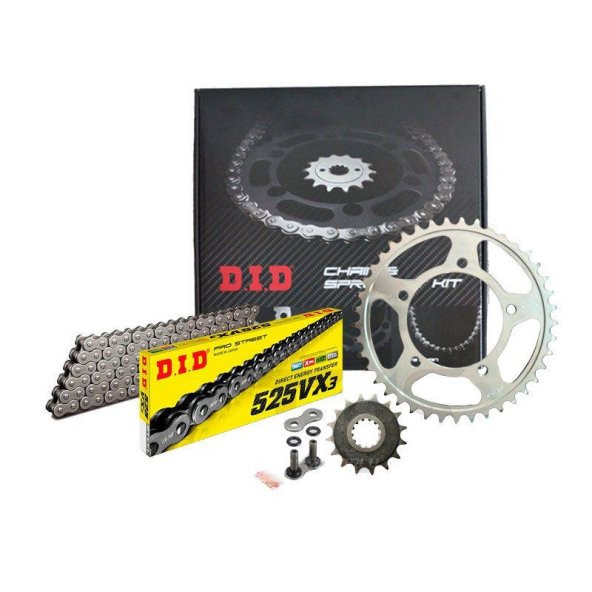 Did-Sunstar 2012-2013 Ducati 848 Evo Corse SE Uyumlu Zincir Dişli Set Çelik Renk ürün görseli 1