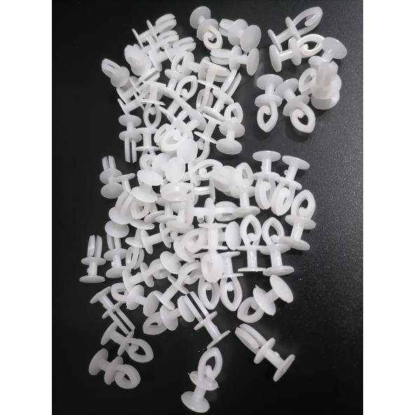 100 Adet Geçmeli Perde Kornij Düğmesi