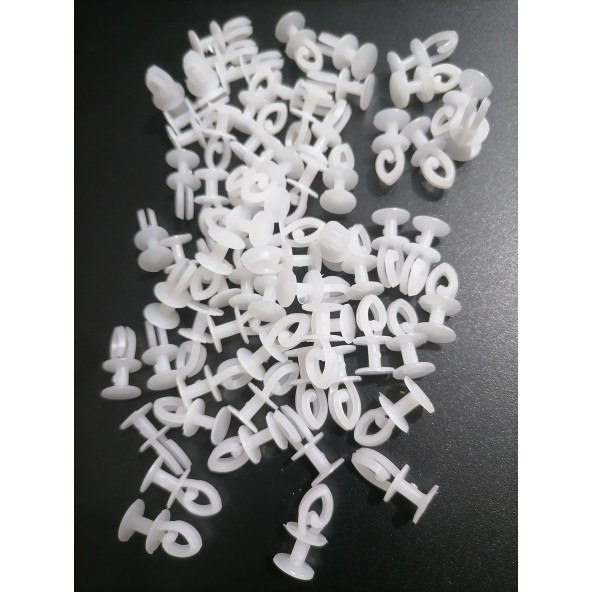 100 Adet Geçmeli Perde Kornij Düğmesi - 2