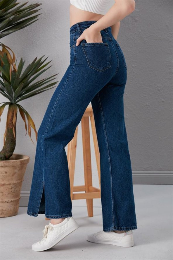 Kadın Bol Paça Kot pantolon 4332254 - 3