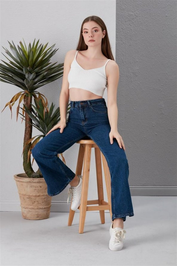 Kadın Bol Paça Kot pantolon 4332254 - 4