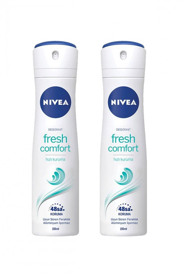 2 Adet Fresh Comfort Kadın Deodorant Sprey 150 ml