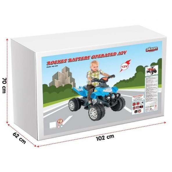 Pilsan Rocket Akülü Atv 12 Volt 05-229 Kırmızı - 4