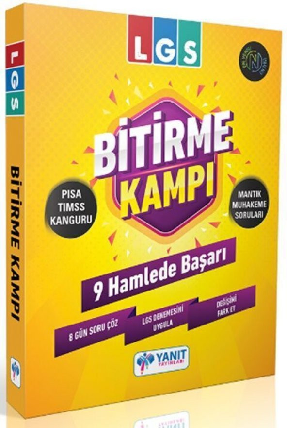 Yanıt Yayınları 8. Sınıf LGS Bitirme Kampı 9 Hamlede Başarı