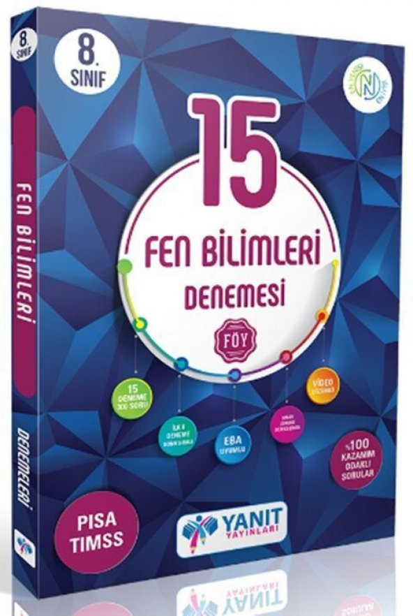Yanıt Yayınları 8. Sınıf Fen Bilimleri Video Çözümlü 15 Deneme ürün görseli 1