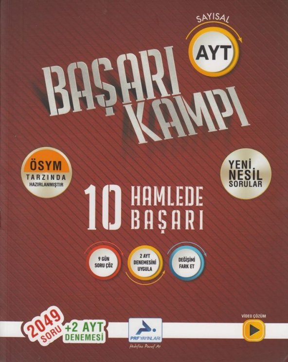 PRF Yayınları AYT Sayısal Başarı Kampı 10 Hamlede Başarı