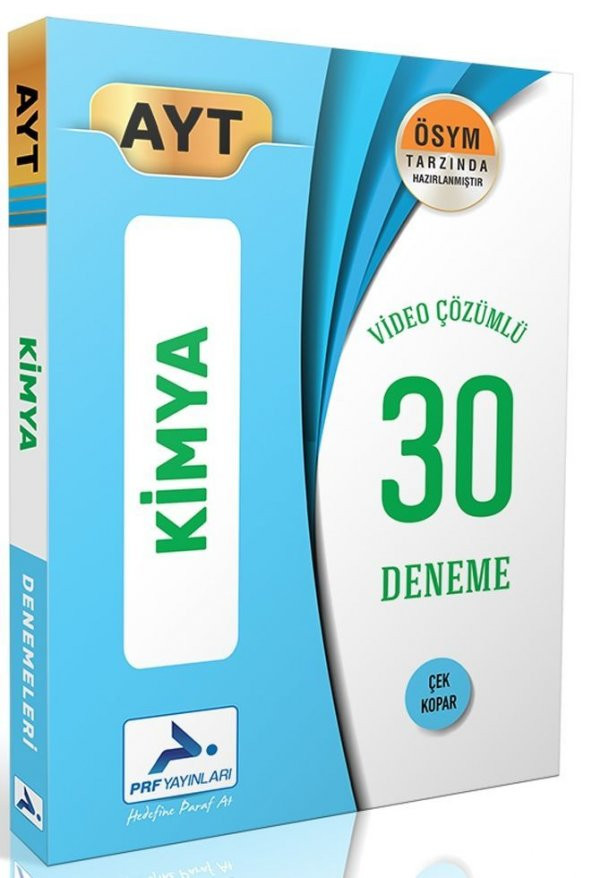 PRF Yayınları AYT Kimya Video Çözümlü 30 Deneme